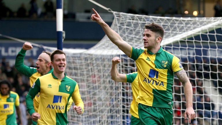 Norwich City's Robbie Brady celebrates