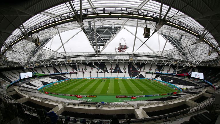 A general view of Olympic Stadium in London during Rugby World Cup