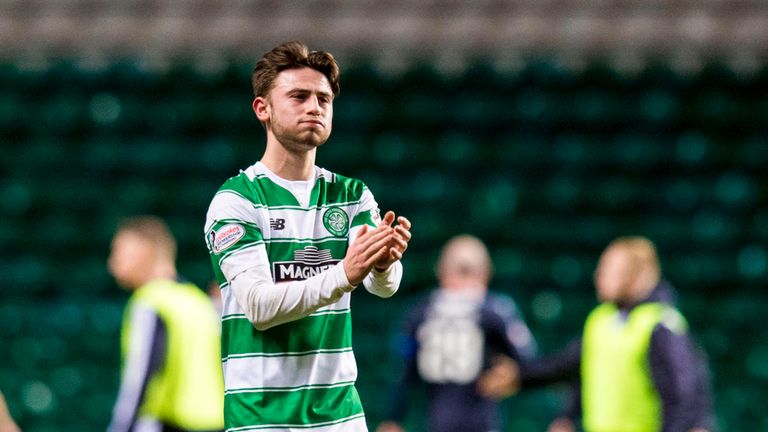 Celtic's Patrick Roberts at full-time