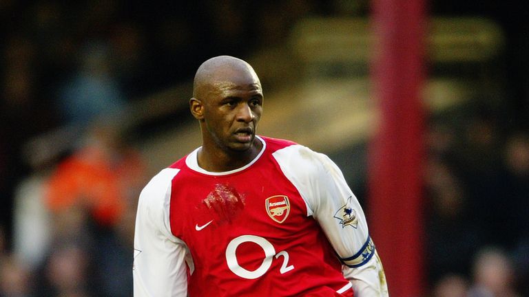 Patrick Vieira played a crucial role for Arsenal during 'The Invincibles' season