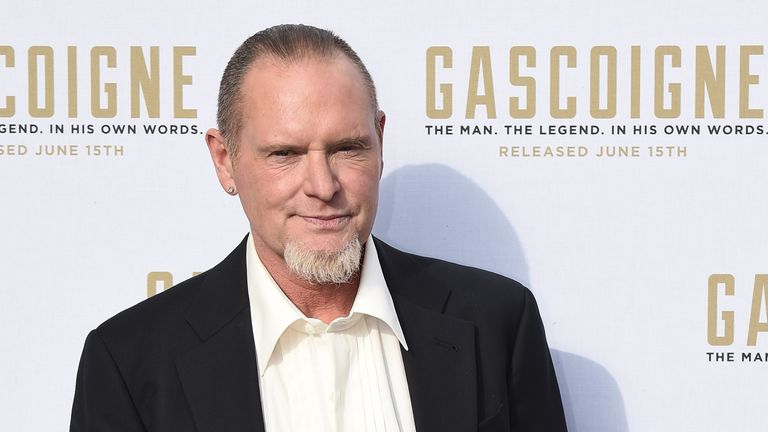 Former England international footballer Paul Gascoigne