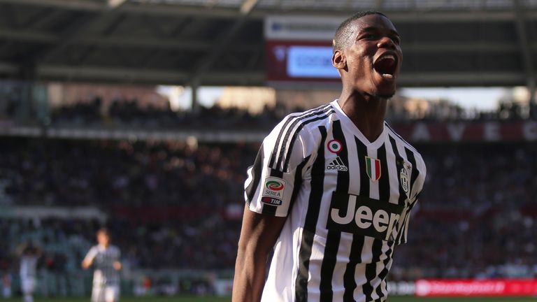Paul Pogba has scored six Serie A goals for Juventus this season