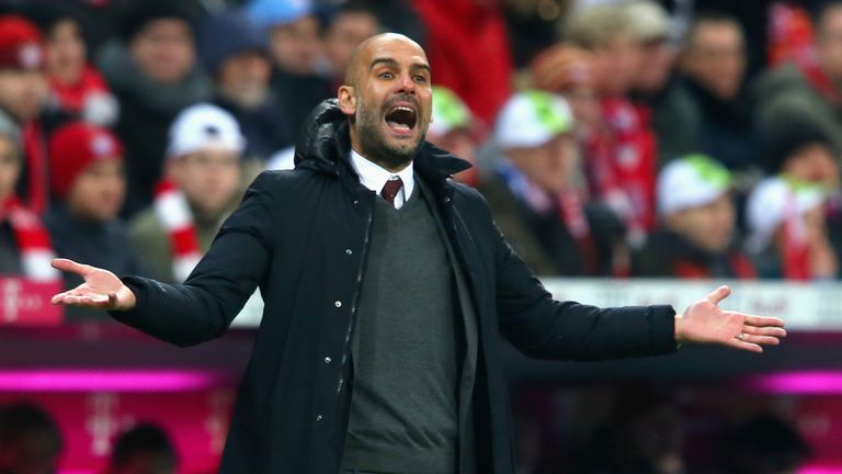 Pep Guardiola, head coach of Bayern Munich