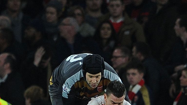 Petr Cech and Laurent Koscielny will both miss Arsenal's game against Tottenham