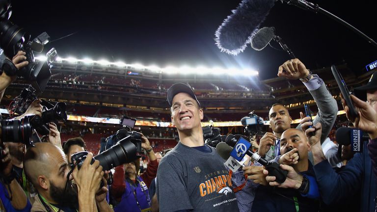  Peyton Manning of the Denver Broncos