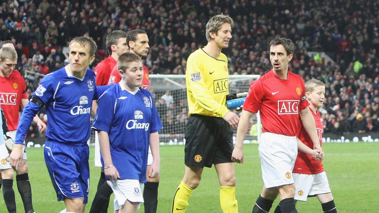 Phil and Gary Neville played each other when they were both club captains