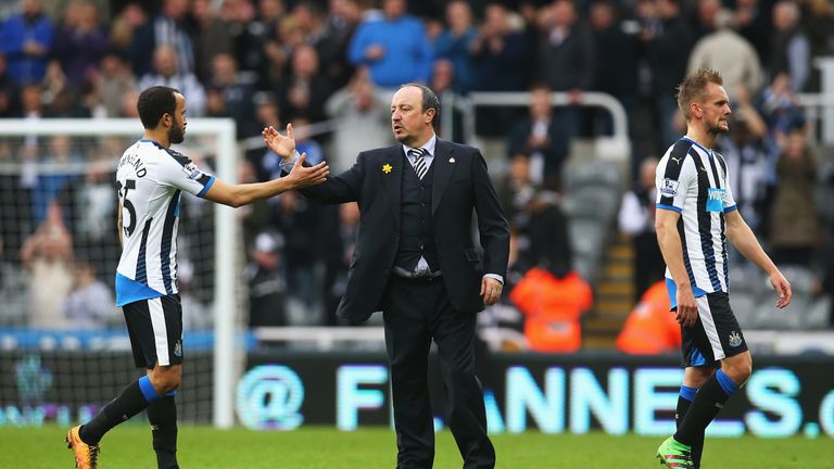 Andros Townsend was sad to see Steve McClaren lose his job at Newcastle but is now happy to be working under Rafa Benitez