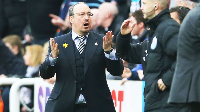 Rafael Benitez watched Newcastle earn a 1-1 draw with Sunderland