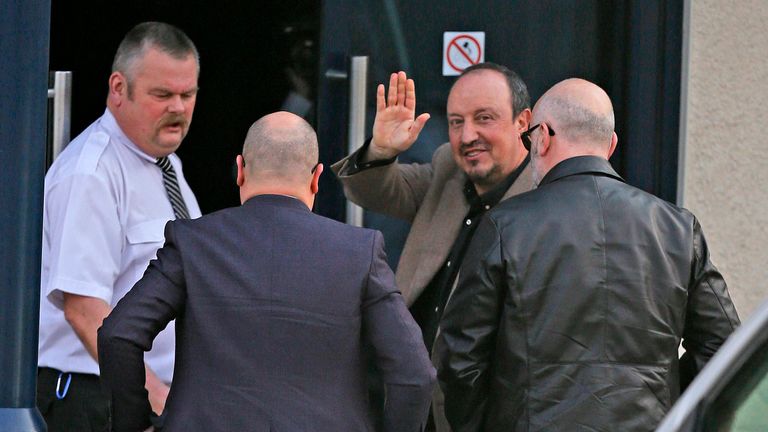 Newcastle United manager Rafael Benitez at Darsley Park, Newcastle