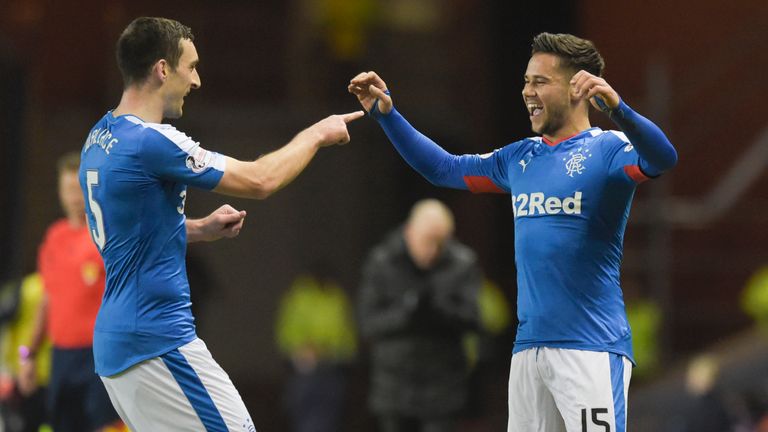 Rangers' Harry Forrester celebrates after making it 1-0