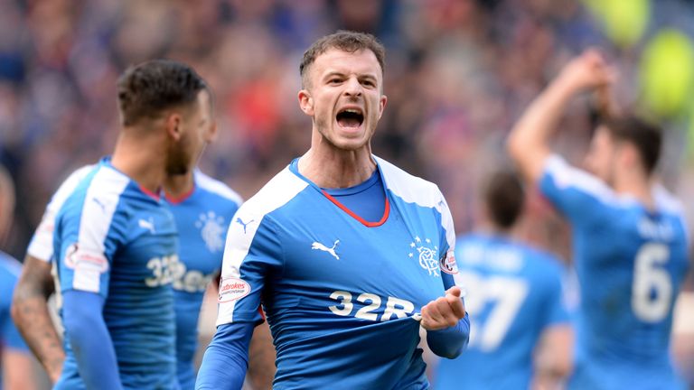 Rangers' Andy Halliday after scoring