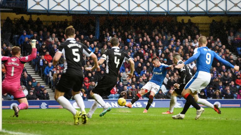 Michael O'Halloran puts Rangers back in front against Queen of the South