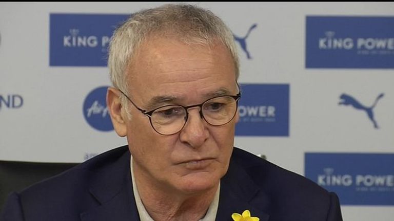 Leicester manager Claudio Ranieri