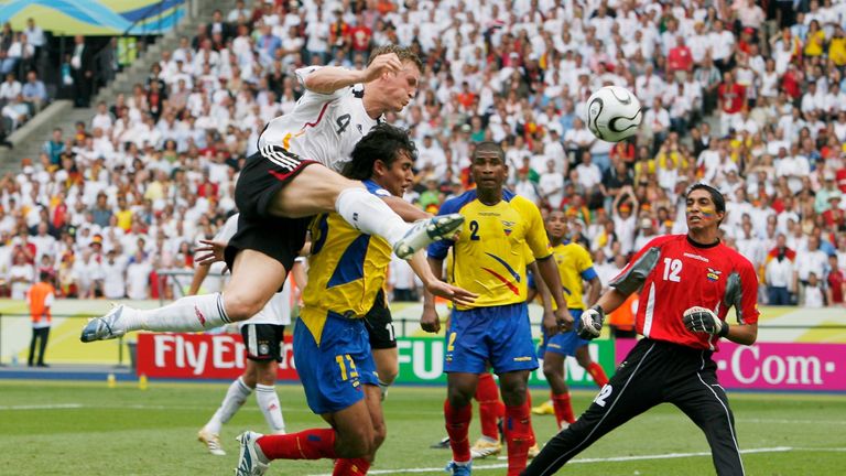 Robert Huth playing for Germany at the World Cup in 2006 