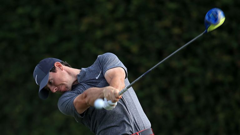 ORLANDO, FL - MARCH 20:  Rory McIlroy of Northern Ireland hits his tee shot on the ninth hole during the final round of the Arnold Palmer Invitational Pres