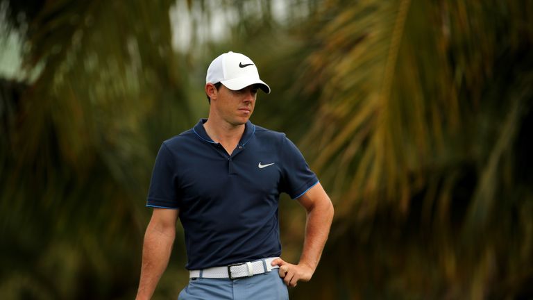 Rory McIlroy sits five shots off the pace after the opening round