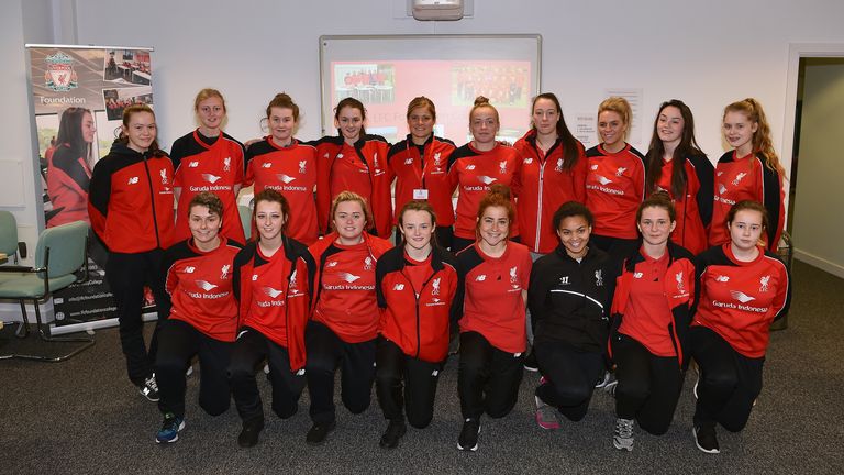 Martha Harris and Rosie White with students at LFC Foundation College