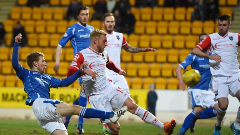 St Johnstone's David Wotherspoon finds the back of the net