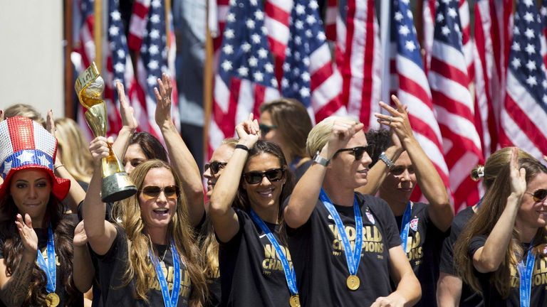 US women's soccer team parade