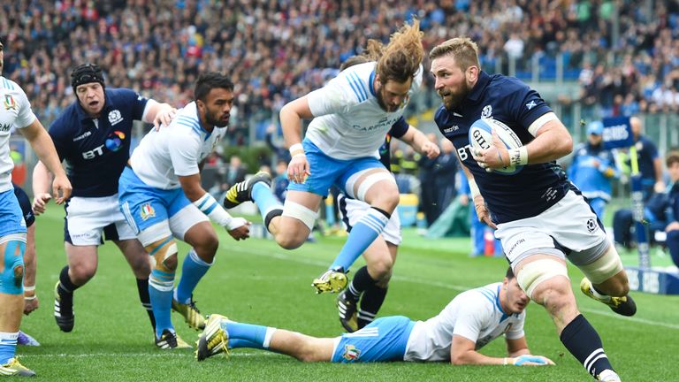 Italy conceded three tries in their 36-20 loss to Scotland in round three
