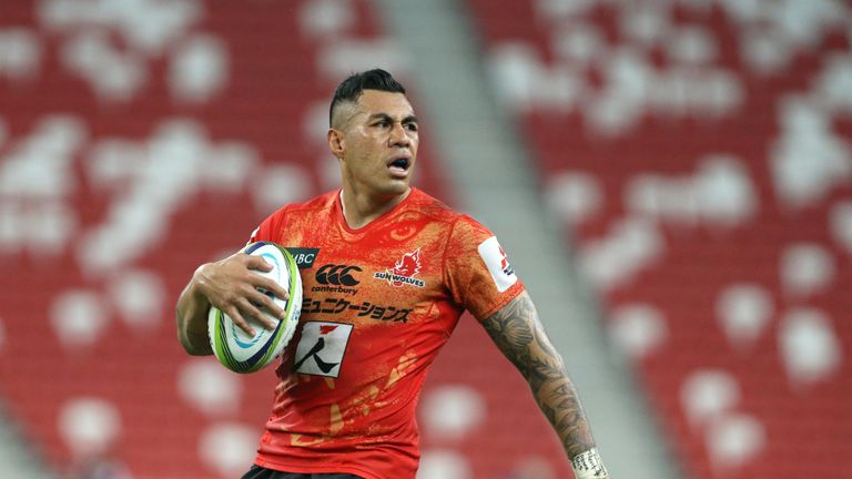 Sunwolves and Samoa fly-half Tusi Pisi, who will join Bristol for the 2016/17 season