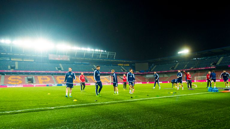Thursday's game in Prague is the first of four tricky fixtures Scotland will play before the end of the season