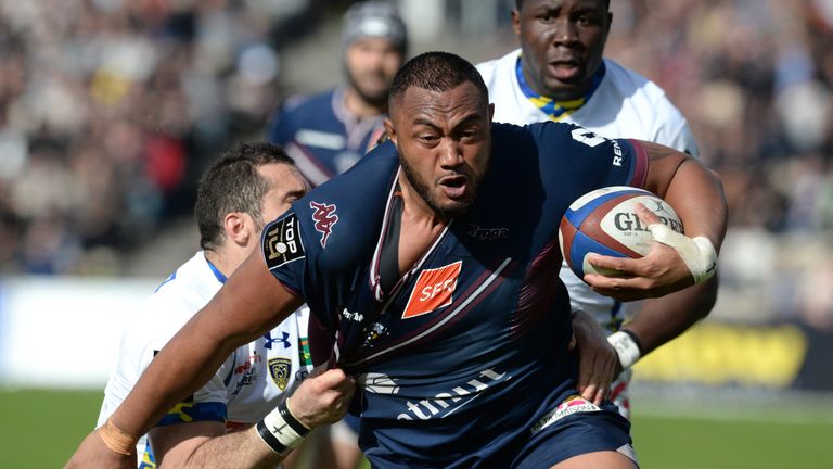 Bordeaux-Begles' Australian prop Sekope Kepu on the charge