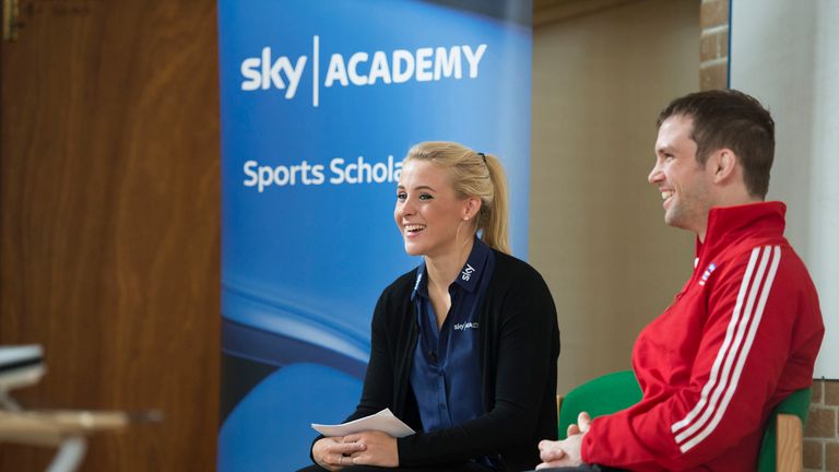 O'Connor was joined on her visit by Sky Sports athlete mentor Tom Reed