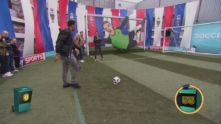 Troy Deeney takes on the Top Bin challenge