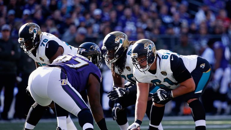 Stefen Wisniewski #61 of the Jacksonville Jaguars