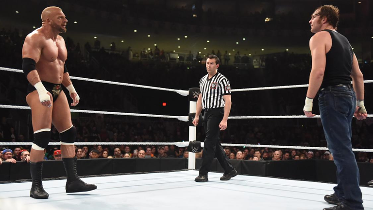 Triple H beat Dean Ambrose at Roadblock