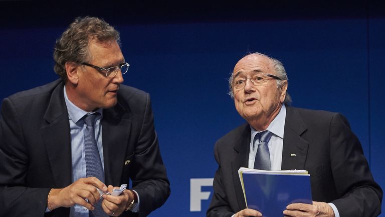 Valcke was once former president Sepp Blatter's right-hand man