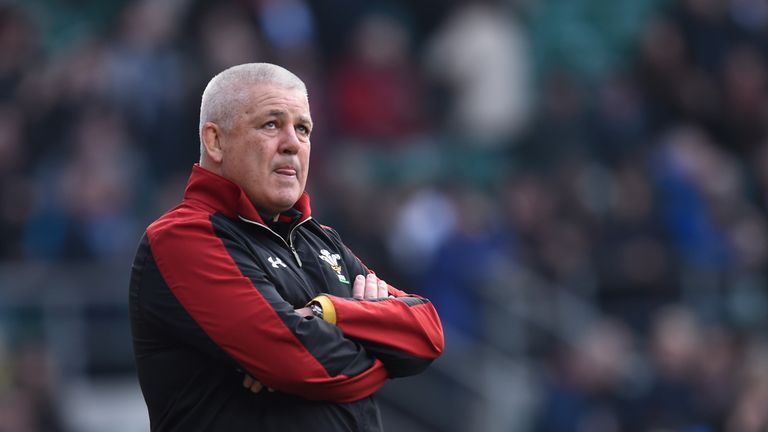 Wales head coach Warren Gatland looks on before the Six Nations match with England