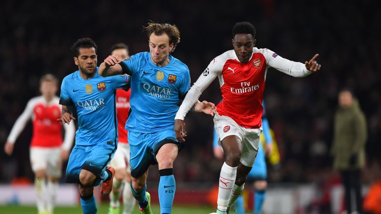 Danny Welbeck is likely to start in Arsenal's second leg clash with Barcelona