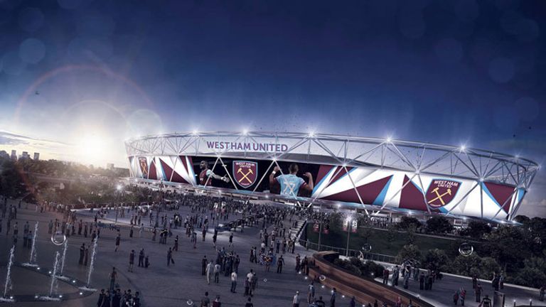 West Ham have revealed plans for giant screens around the exterior of the Olympic Stadium