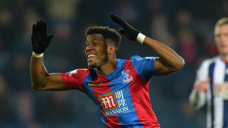 WEST BROMWICH, ENGLAND - FEBRUARY 27:  Wilfried Zaha of Crystal Palace during the Barclays Premier League match between West Bromwich Albion and Crystal Pa