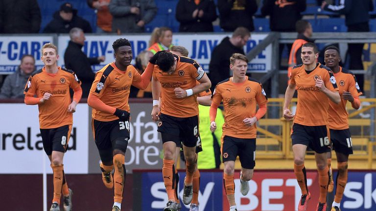 Wolves and Danny Batth celebrates