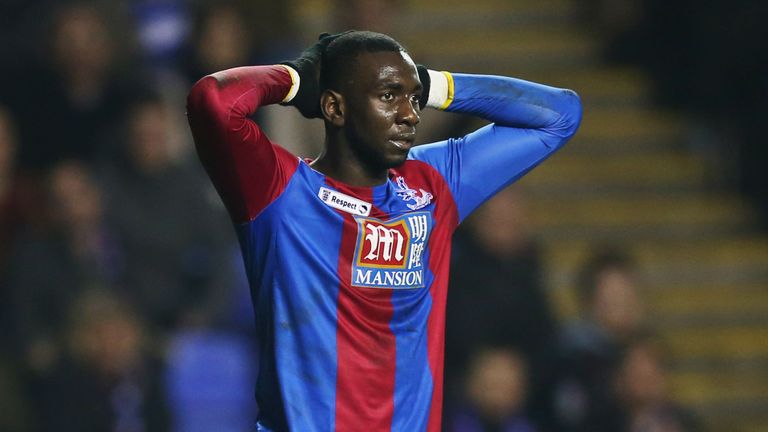 Yannick Bolasie missed three decent chances during the first half of Palace's FA Cup tie at Reading