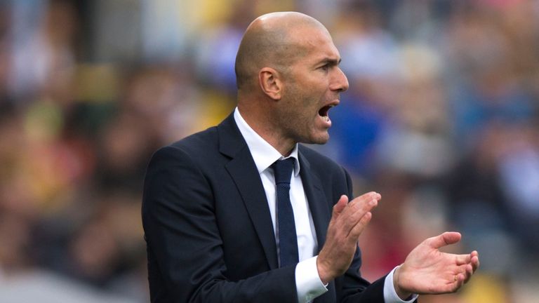 Head coach Zinedine Zidane of Real Madrid CF 