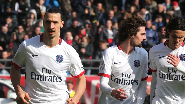 Paris Saint-Germain's Zlatan Ibrahimovic