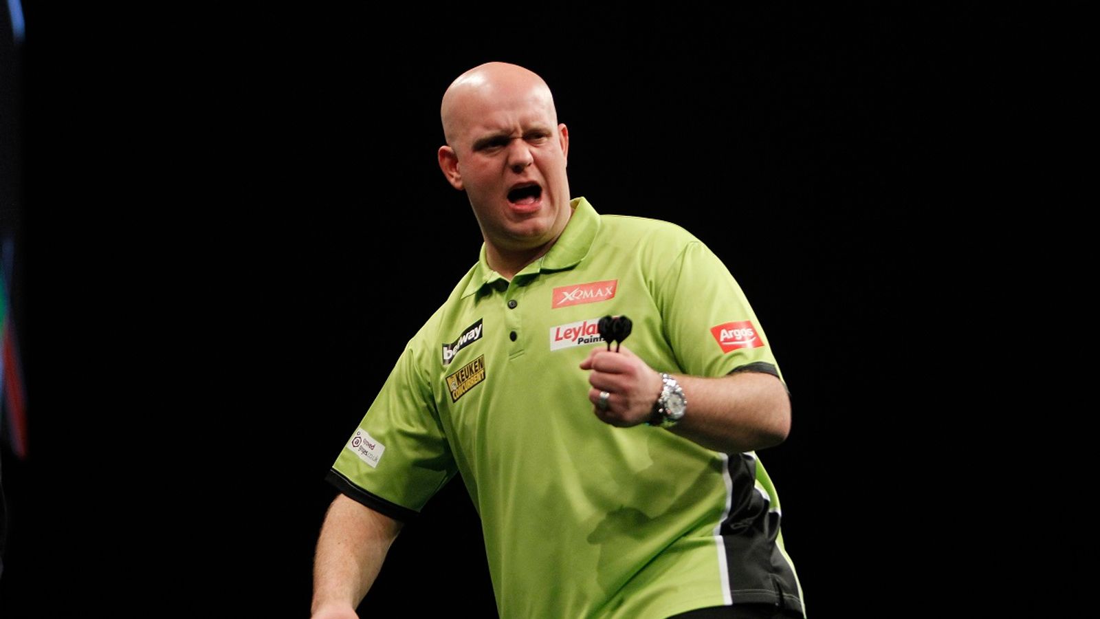 Michael van Gerwen at his brilliant best in Barnsley on Friday Darts