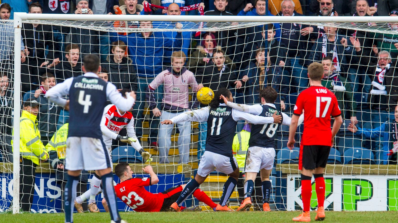 Rangers denied promotion at Raith by Harry Panayiotou goal | Football ...