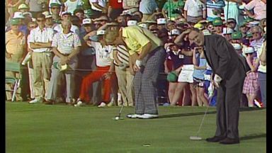 Roe on Nicklaus' putt