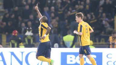 Samir scored the only goal of the game as Hellas Verona beat Bologna