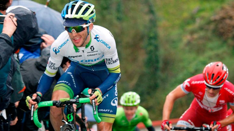 Adam Yates on stage four of the 2016 Tour of The Basque Country