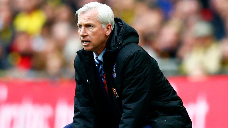 Alan Pardew is waiting to sign a new deal at Crystal Palace