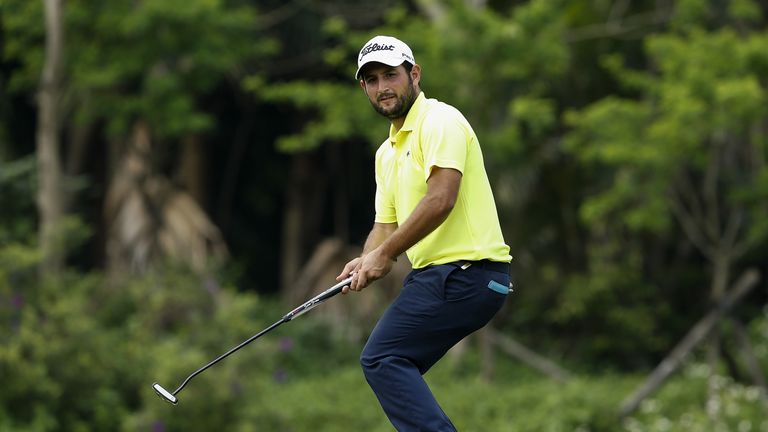 SHENZHEN, CHINA - APRIL 21:  Alexander Levy of France plays a shot during the first round of the Shenzhen International at Genzon Golf Club on April 21, 20