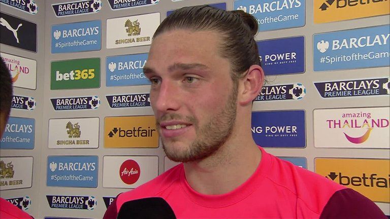 Andy Carroll says he did not touch Schlupp when he went down to earn Leicester a last-gasp penalty