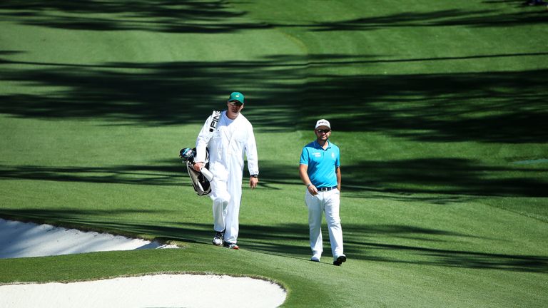 Andy Sullivan was able to pick the brains of Mark O'Meara and Mike Weir during his practice round