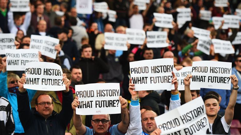 Villa fans made their feelings known about the club's current situation